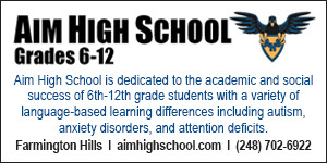 AIM High School, Farmington Hills, Michigan. Aim High is a 6th-12th grade, tuition-based private school that provides an educational alternative